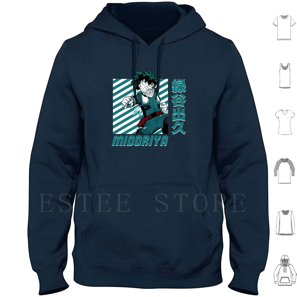 Izuku Midoriya Hoodies Boku No Hero Academia Deku Midoriya Izuku Anime Midoriya All Might Bnha Mha Izuku Midoriya