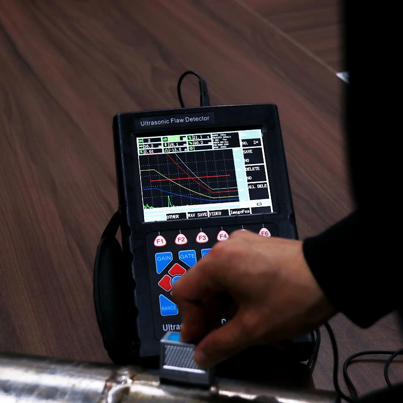 Портативное оборудование NDT, ультразвуковая испытательная машина, металлоискатель, диапазон 0 ~ 10000 мм, цифровой ультразвуковой дефектоскоп для стали