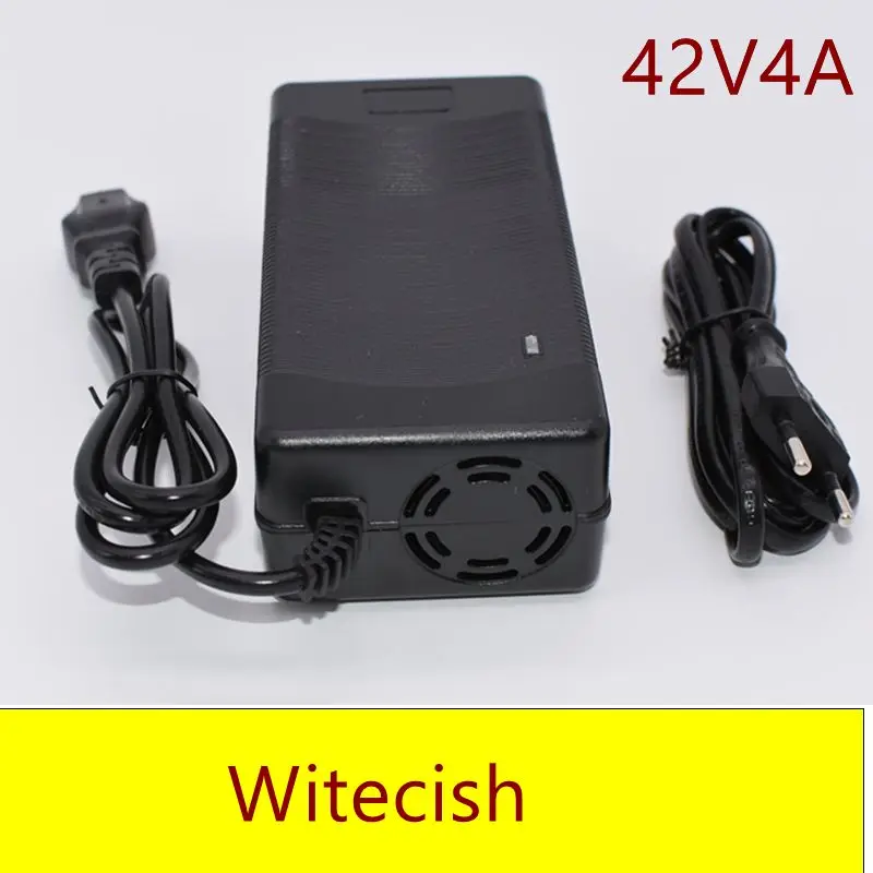 

42V 4A lithium battery charger for 10Series 36V li-ion battery Battery Charger IEC Fast Charging