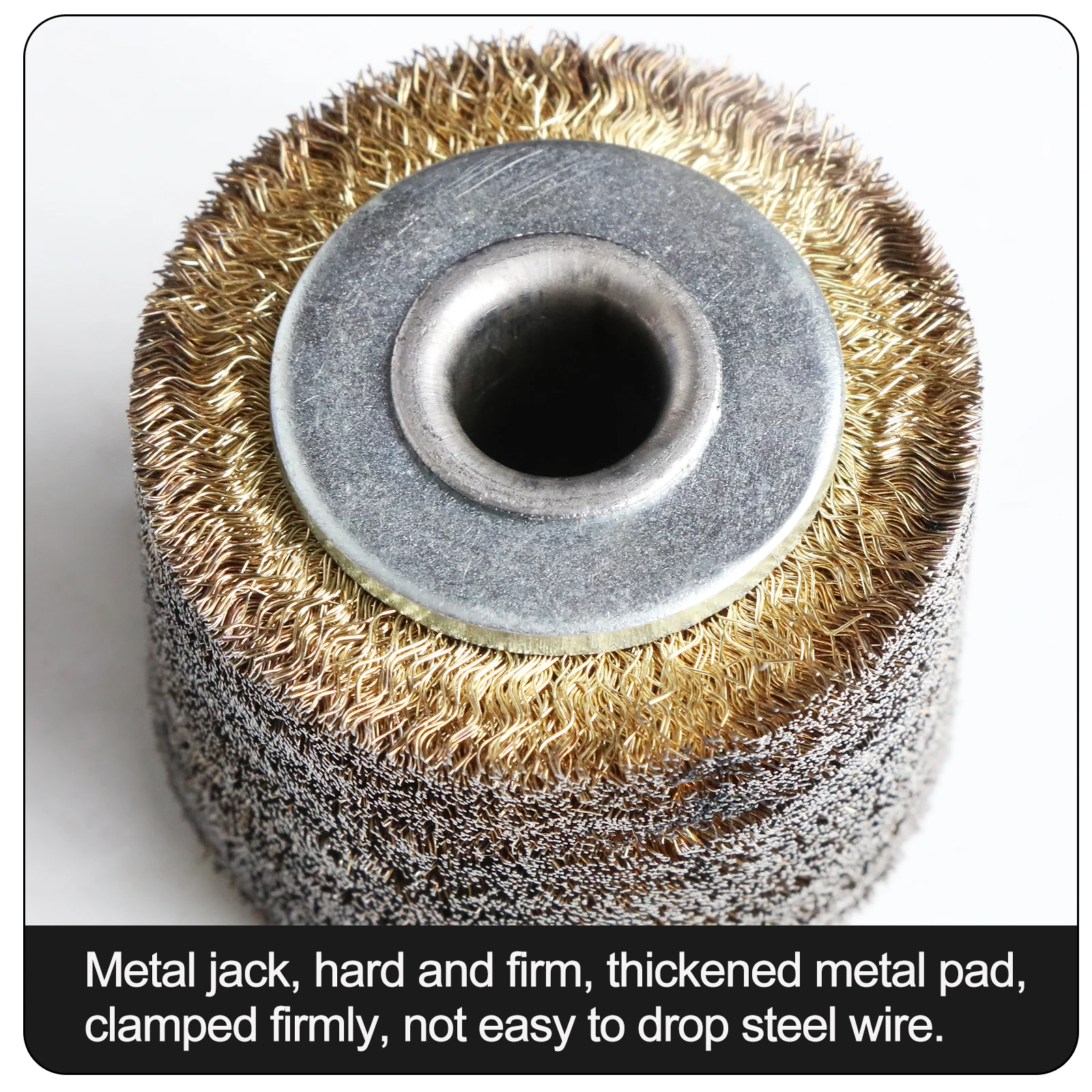2 stücke Stahl Draht Rad Pinsel für Farbe Entfernung Metall Entrosten Draht Decoating – Detail 4
