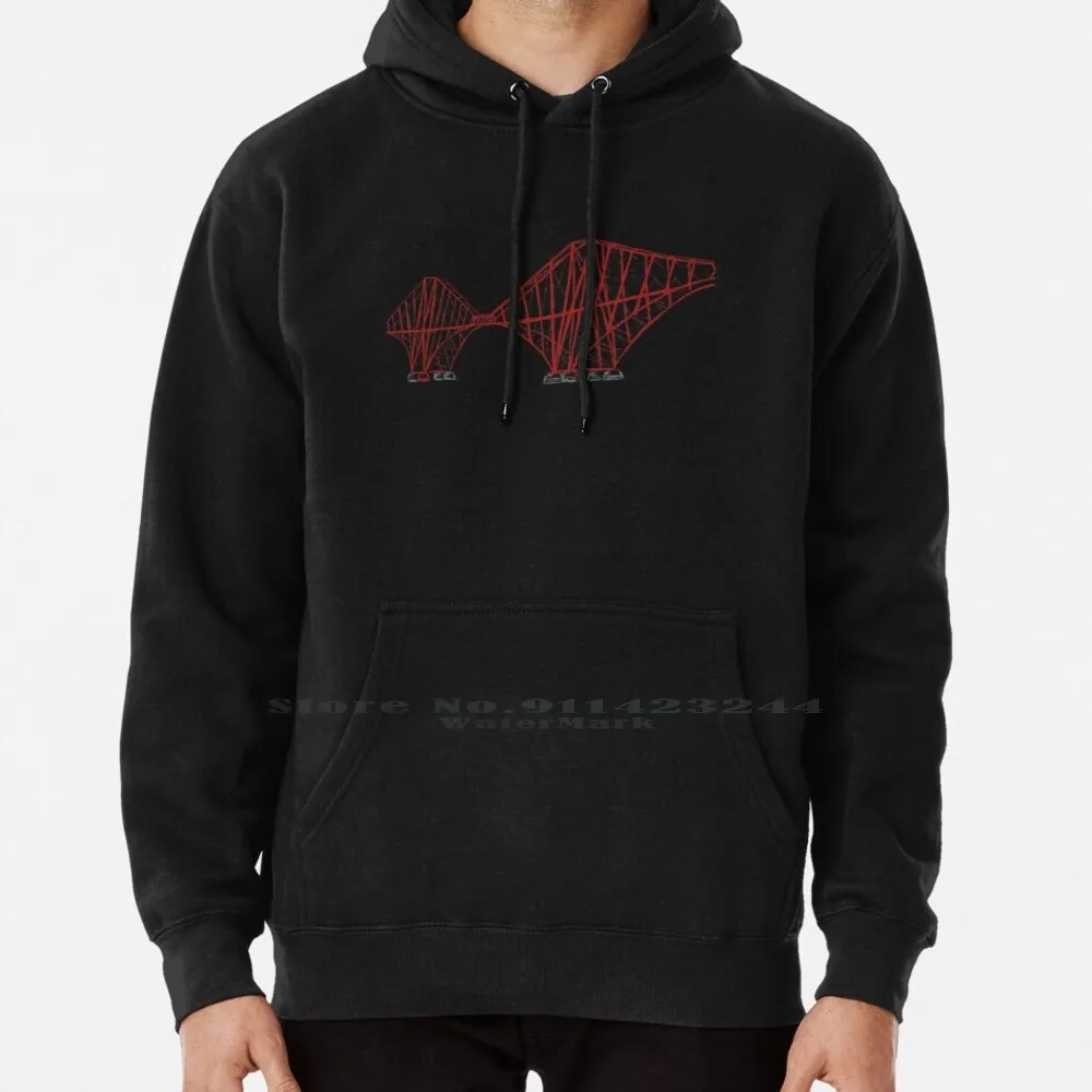 

Forth Rail Bridge Line Drawing Hoodie Sweater 6xl Cotton Forth Bridge Forth Rail Bridge Firth Of Forth Scotland Railway Bridge