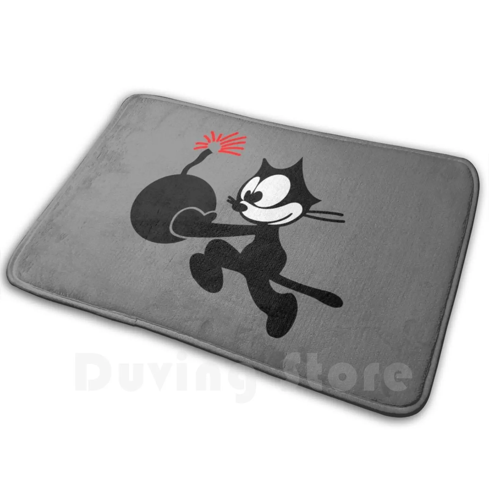 The Felix Cat Carpet Mat Rug Cushion Soft The Felix Cat Funny Animal Episodes Steamboat Willie Original Felix Cat