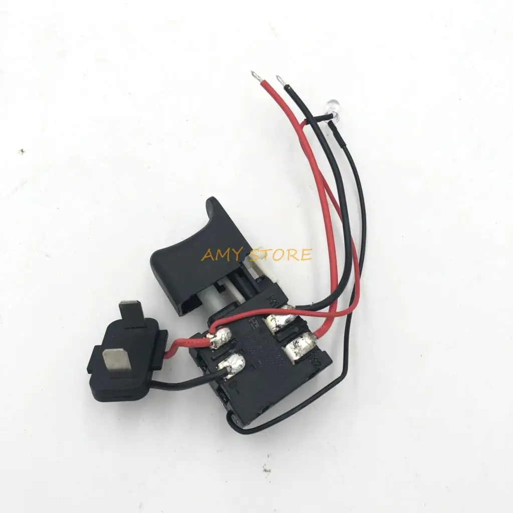 1Pc 7.2-24V 12A per batteria al litio Trapano a batteria Interruttore di controllo della velocità Trapano elettrico Interruttore a grilletto con piccola luce