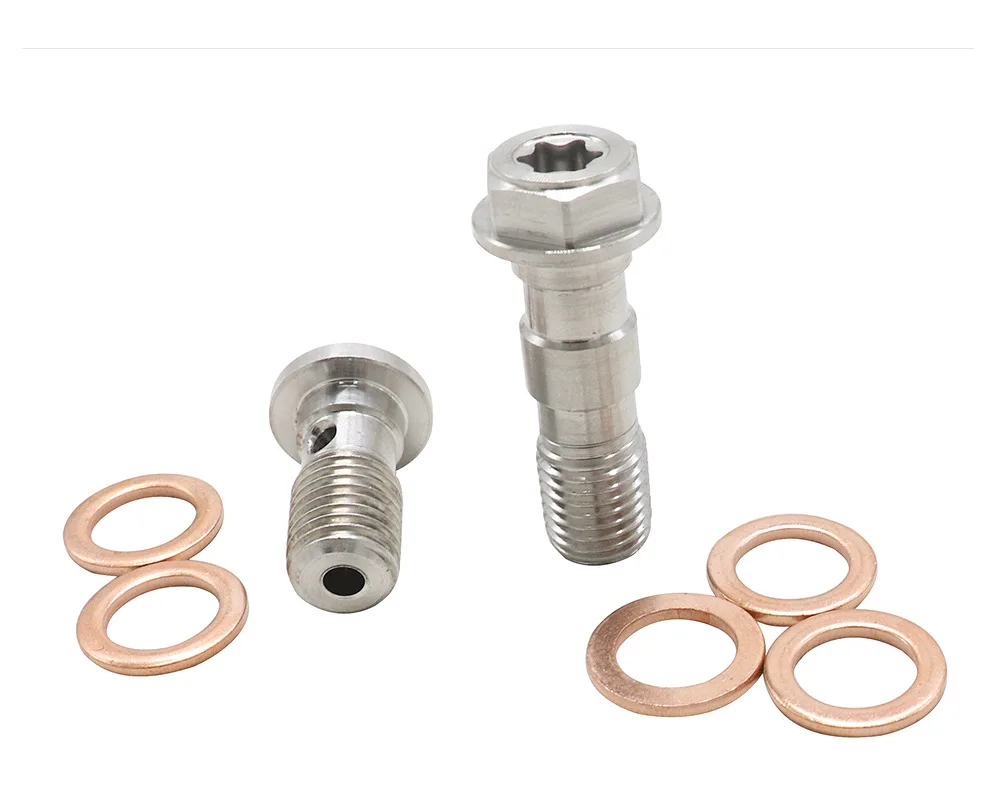 Universal M10X1.25/1.0mm Banjo screws for Motorcycle Brake tubing brake caliper Colorful Motorcycle Oil Nozzle screws Oil screws