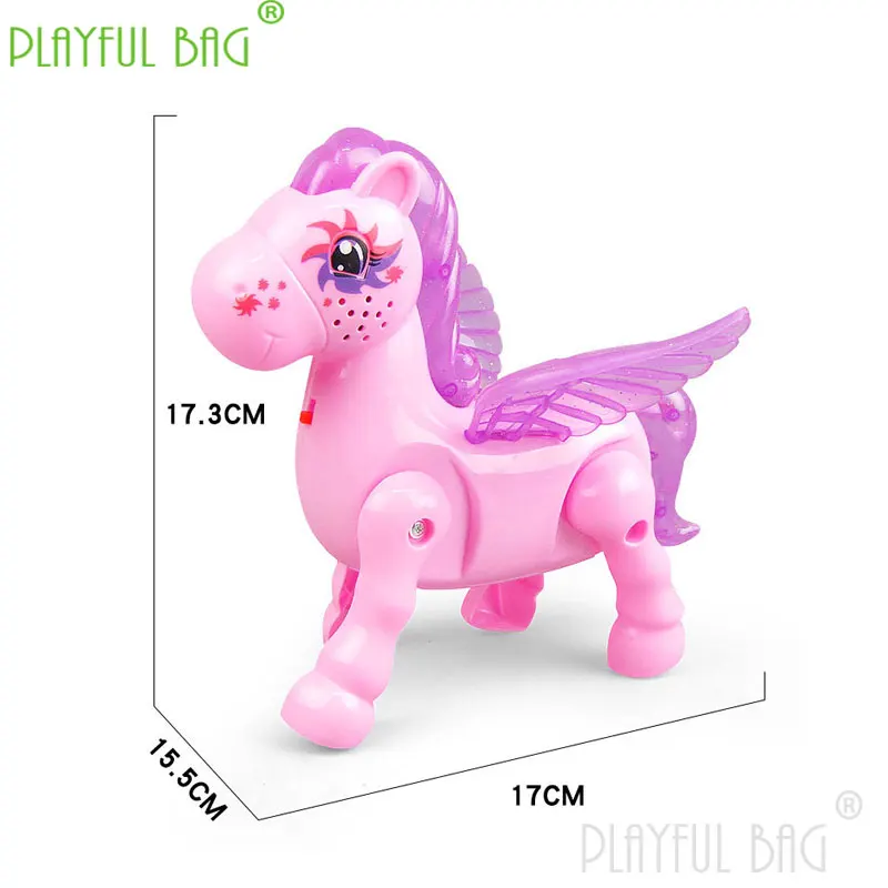 PB borsa giocosa musica elettrica educativa per bambini flash walking Pegasus string holding lantern Pegasus fun gift toy vd17