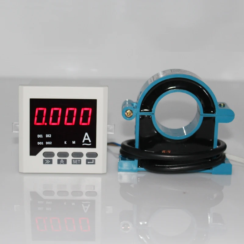 

AC0-100A 150A 200A 250A 300A 400A 500A 600A AC current meter with clamp CT panel meter with clamp current transformer