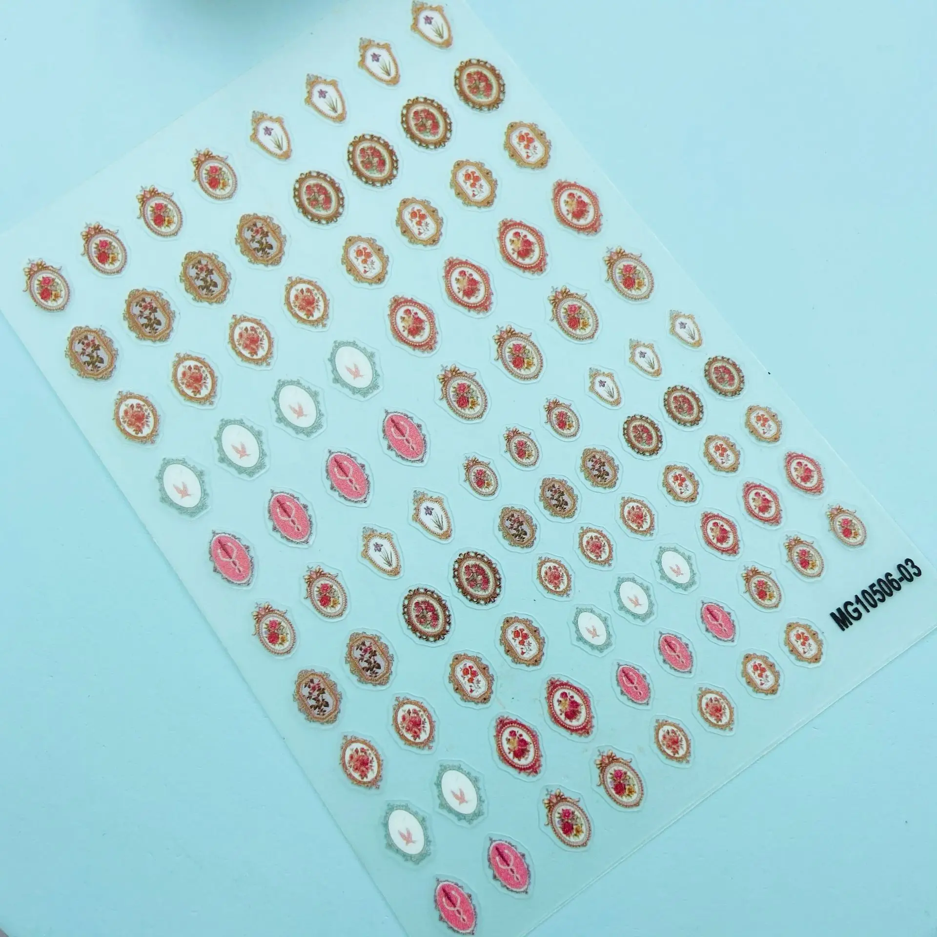 Japanese Style New Technology Quality Texture Plain Nail Stickers Bohemia Serious Thin Light Dry Nail Decals High Viscosity Girl