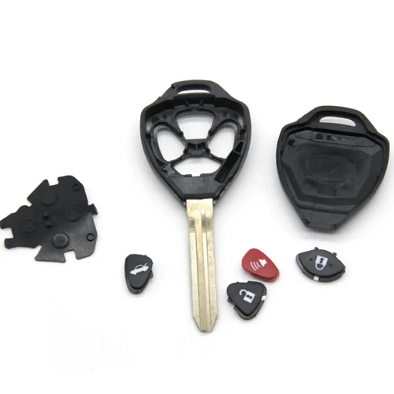 5pcs  Replacement Remote Car Key Shell Case 3+1 4 Buttons For Toyota Camry Avalon Corolla Matrix RAV4 Venza Yaris Toy43 Blade