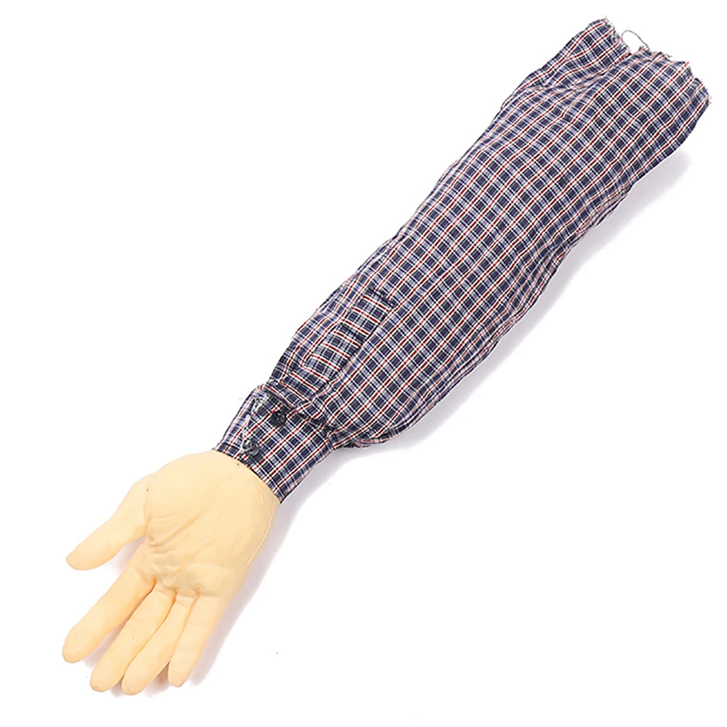 Creative Halloween Prop Simulated Cloth Fake Arm Joke Toy Prank Toy Trick Prop Arm Hand Halloween Prop Haunted Party Decoration