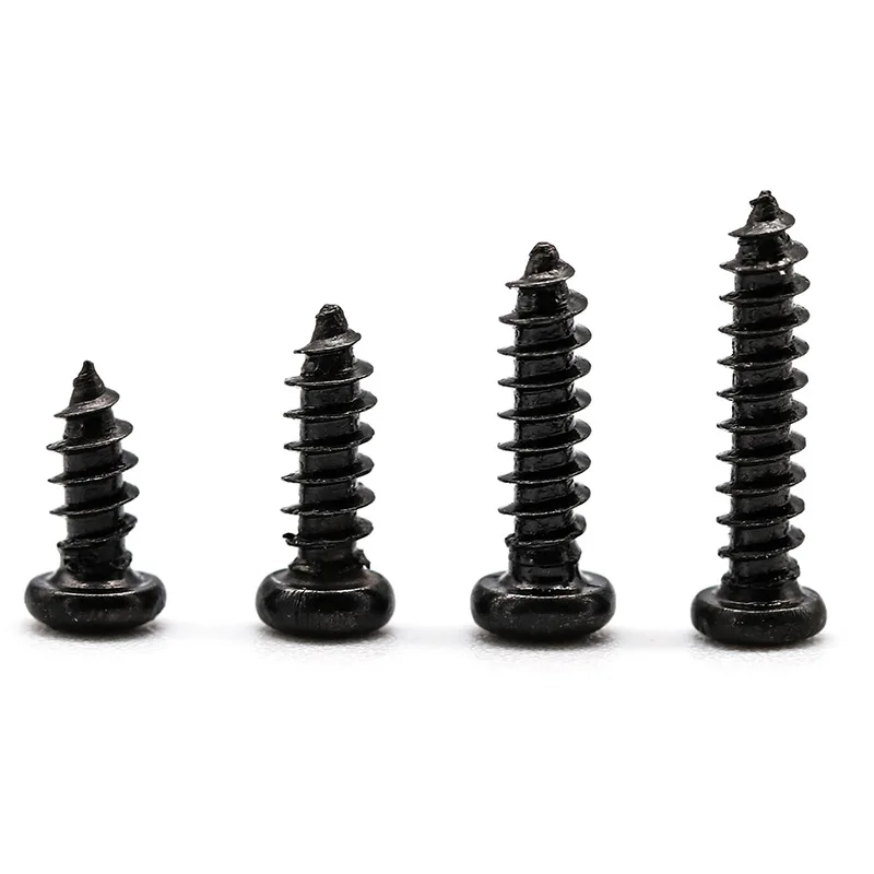 NINDEJIN Kreuz Runde Kopf Telefon Gläser Schrauben M1 M 1,2 M 1,4 M 1,5 M 1,7 M2 M 2,3 M 2,6 M3 M4 Stahl Selbstschneidende Kleine Schraube – Detail 4