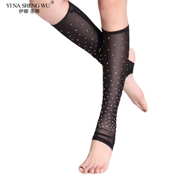 Belly Dance Accessories Professional Dance Socks Lace Cotton Foot thong Women Protector Long Socking for Oriental Dress 1 Pair