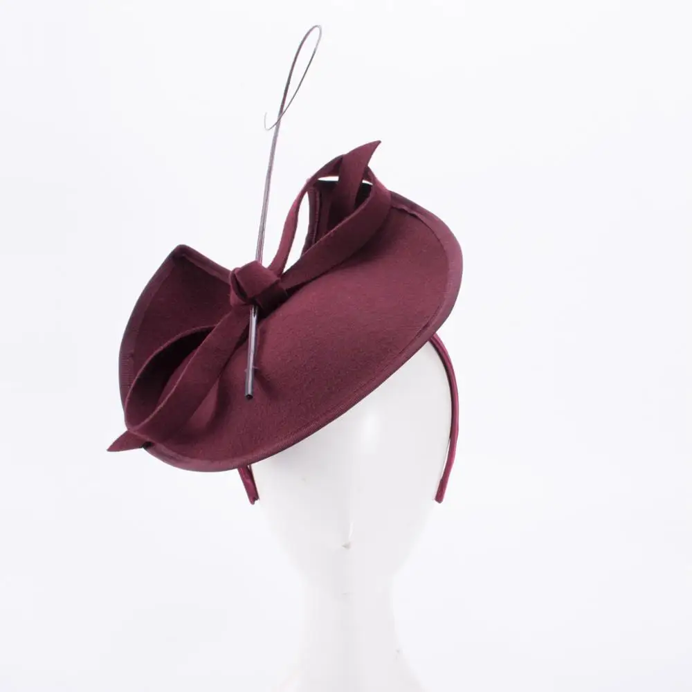 Lawliet Womens 1950s Vintage Look Wool Felt Saucer Headpiece Fascinator Cocktail Hat A570