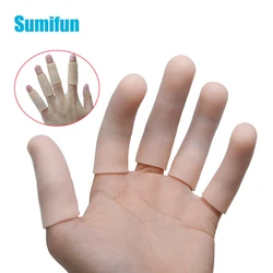 4Pcs Silikon Gel Rohre Finger Kleiner Kappe Protector Mais Blister Schützen Schmerzen Relief Toe Separatoren Fußpflege Werkzeug D2216