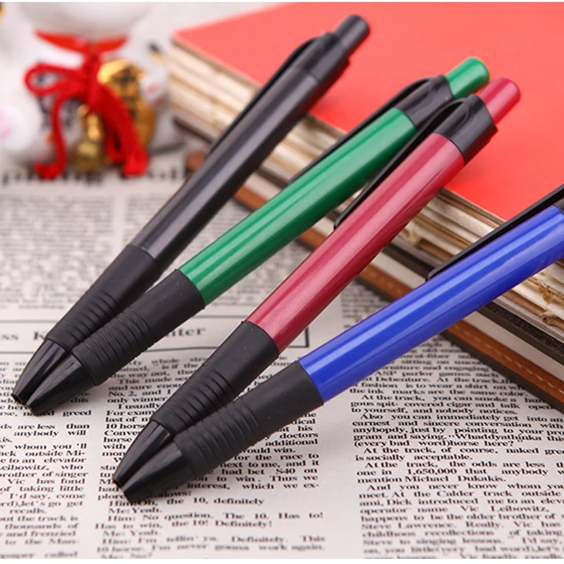 4pcs Blue Ink Ballpoint Pen 0.7mm Classic Office Accessories Pens Stationery High Quality Material Ball Pen School Supplies