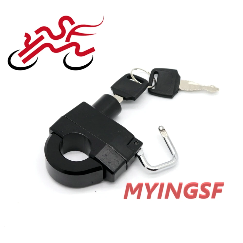 

Motorcycle Universal Helmet Lock Key For 25mm Diameter Engine Crankcase Crash Bar Anti-thief Security Padlock Handlebars