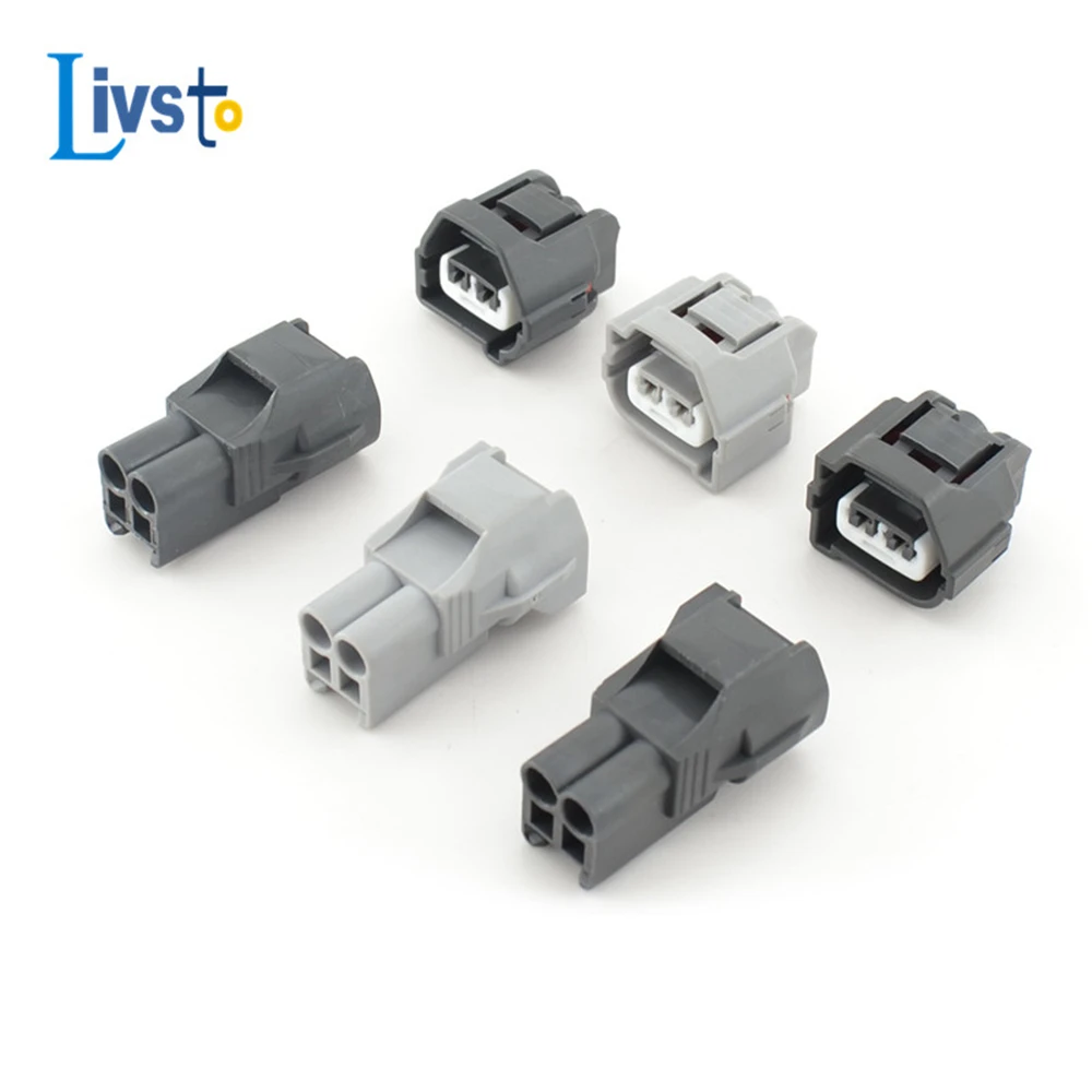 One Set 2 Pin Way Toyota Automotive Waterproof Connector Female Wire Plug Plastic Harness 90980-10899 90980-10901 7283-7023-10