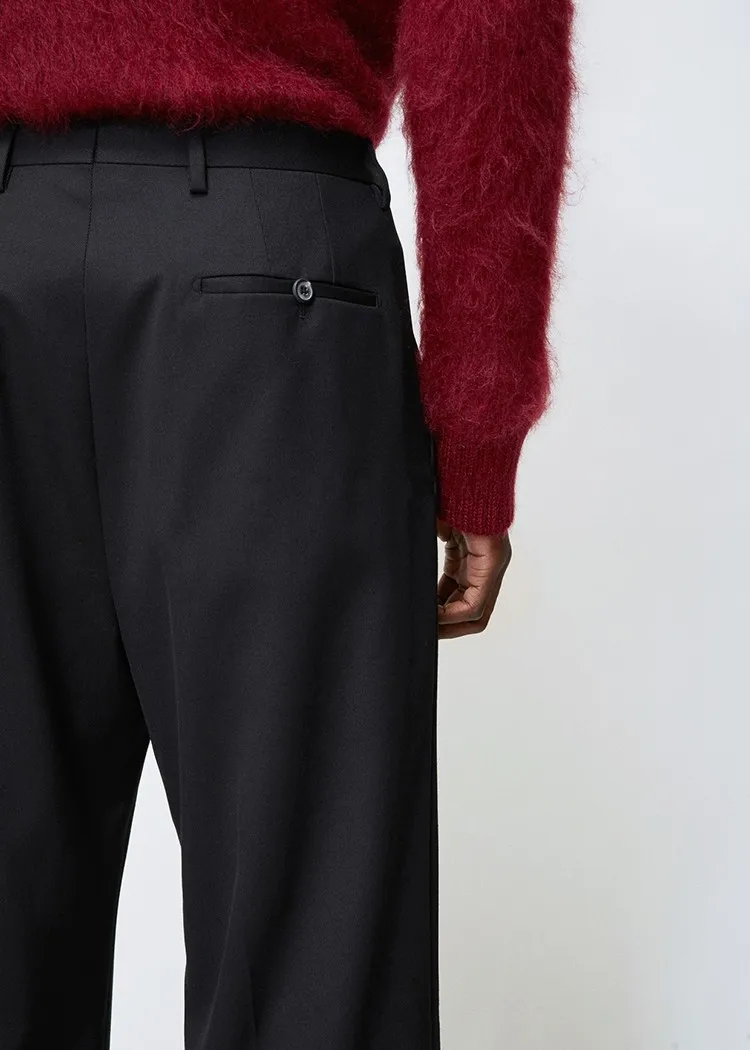 Autunno e inverno nuovi pantaloni casual larghi e comodi di personalità della moda maschile pantaloni jokey tinta unita pantaloni dritti