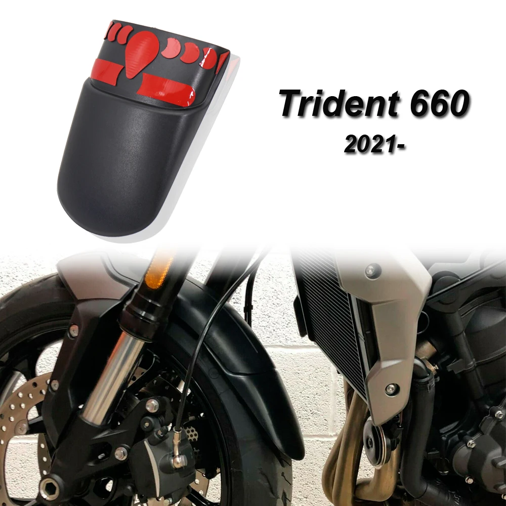 

NEW Motorcycle Front Fender Mudguard Rear Extender Extension Fit For Trident 660 Trident660 2021-