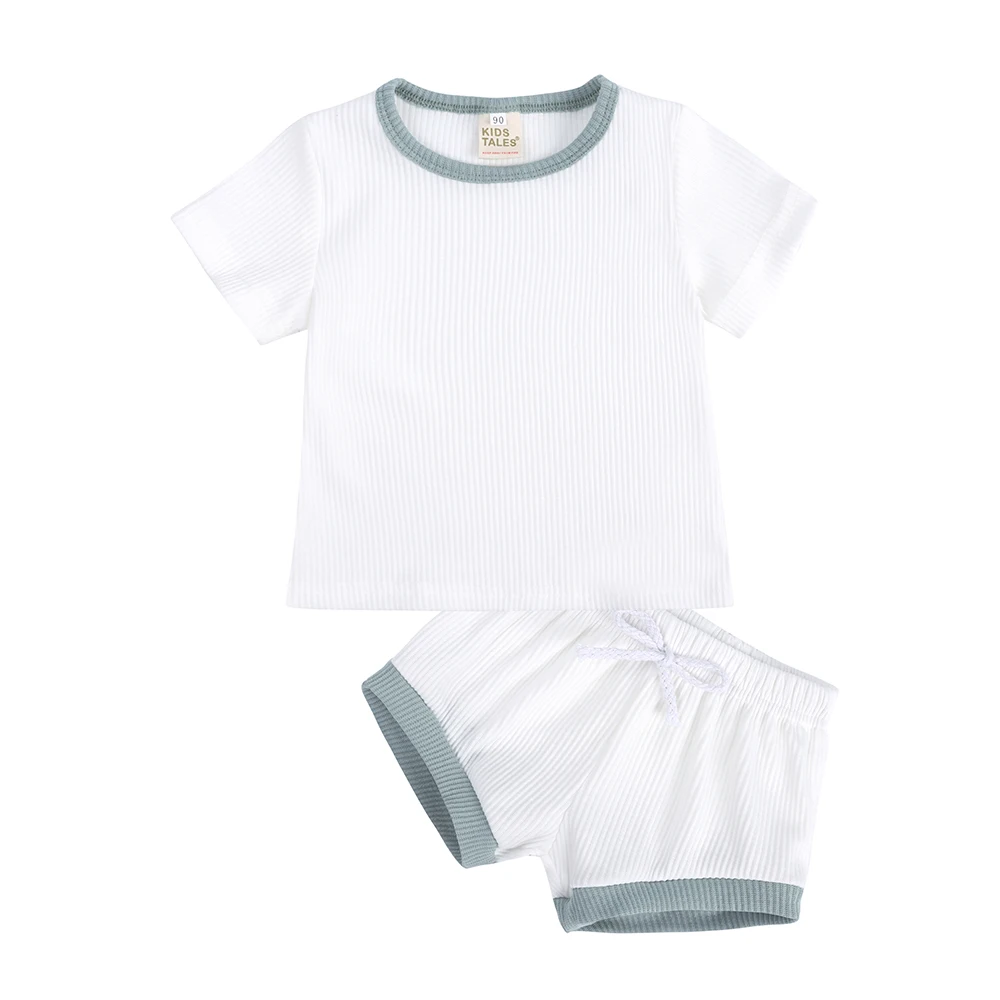 2026 sommer Neugeborenen Baby Jungen Mädchen T-shirt Kurze Anzüge 2 stücke Kinder Kleidung Kurzarm T-shirts + Shorts Trainingsanzüge Sets 6M-4Y – Detail 15