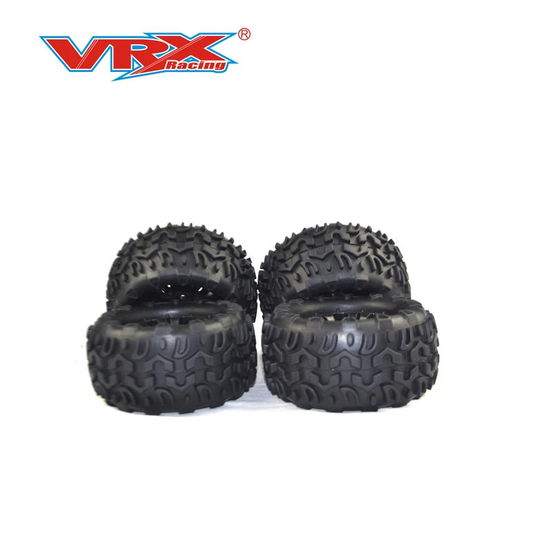 

4Pcs 120mm Off-road Wheel Rim and Tires for Vrx Racing HSP Wltoys ZD Racing HPI Redcat LRP 1/10 Truck RC Car Parts