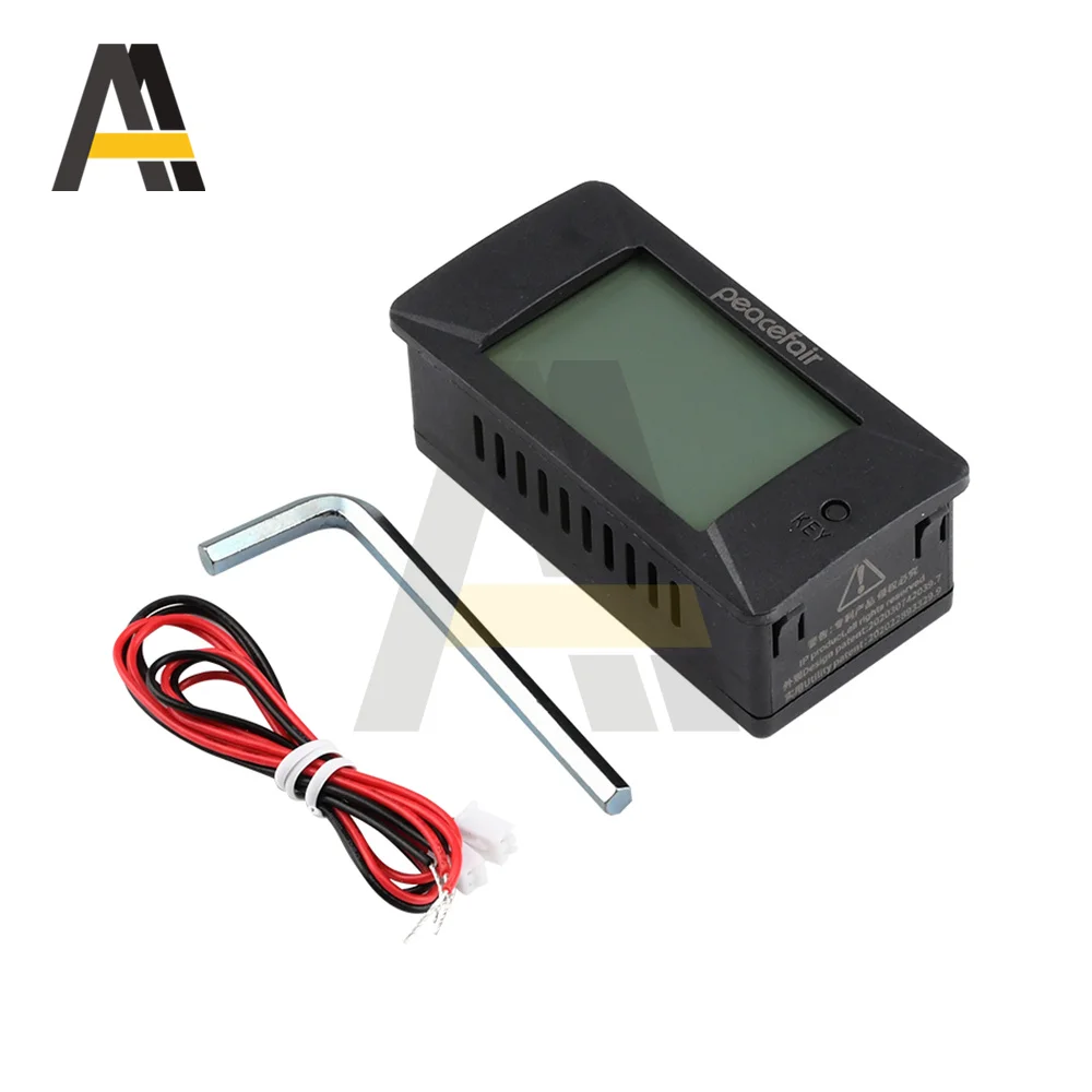 DC 0-300V 300A Voltmeter Ammeter Car Battery Tester 100KWH Electricity Energy Voltage Power Meter Monitor Shunt