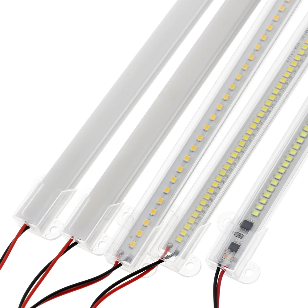 

30/40/50cm LED Rigid Light Strip High Brightness 6W LED Fluorescent Floodlight Tube Bar Industries Showcase Display Lamp AC220V