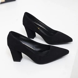 2022 Spring and Autumn Fashion Pointed Shallow Mouth Women's Shoes Ladies Wild Sexy Comfortable Shoes  Wedding Shoes Bride