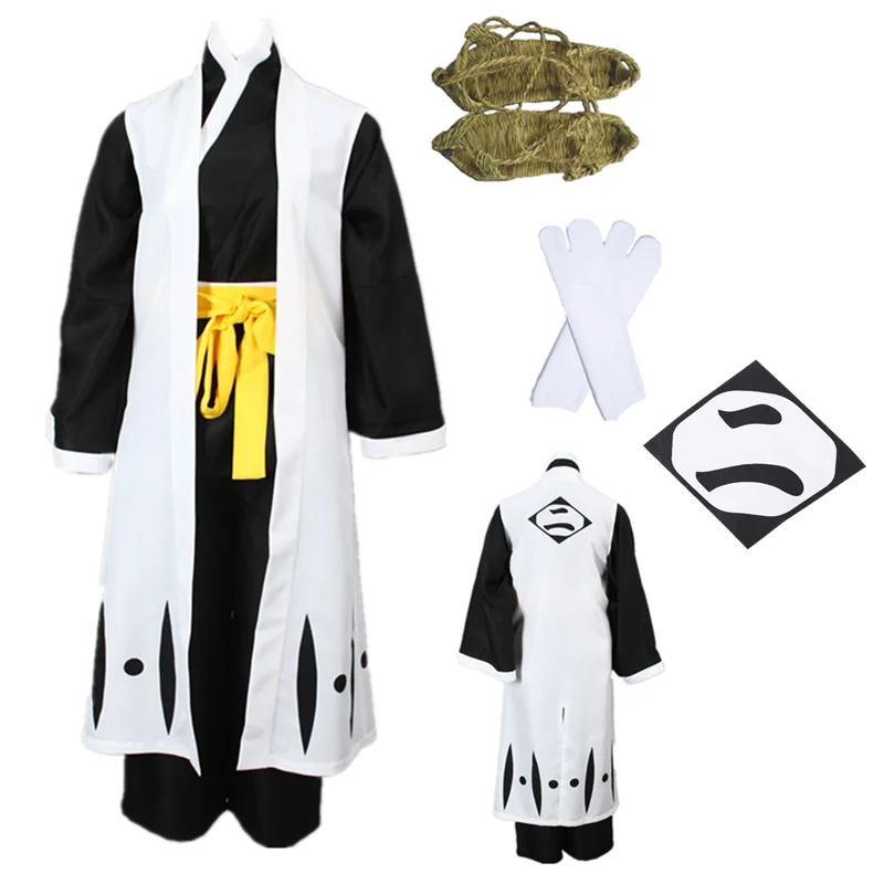 

Anime Death cosplay Soi Fon Black and white kimono Costumes Women's Halloween Halloween costume