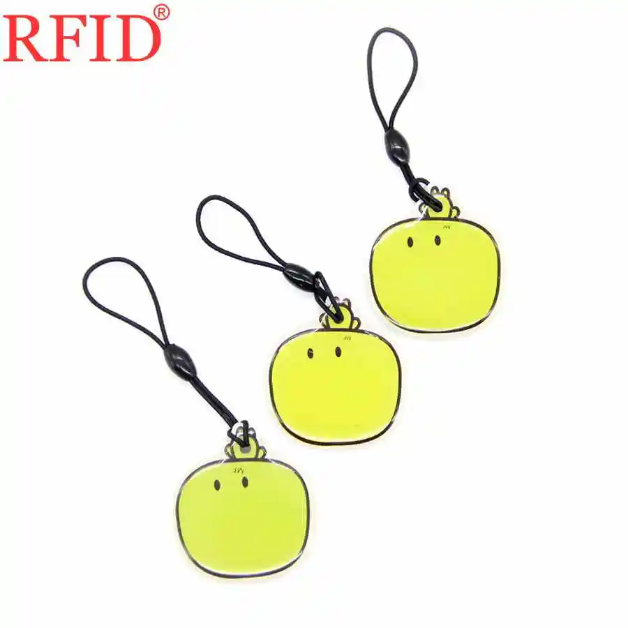UID S50 1K Changeable 13.56Mhz Rewritable NFC RFID Card Tags Badge Cartoon Waterproof  Keyfobs Key Token For Access Control 1pcs