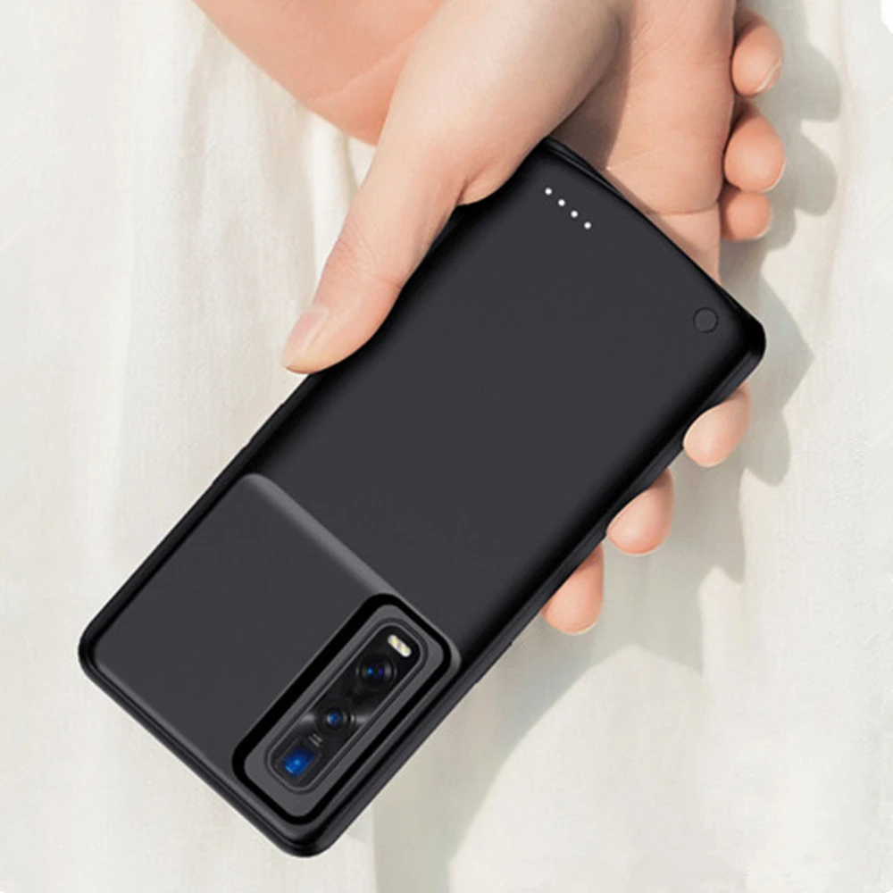 For OPPO Find X2 Pro Battery Cases 6800mAh Portable Charger Power Bank Extrenal Battery Cover for OPPO Find X2 Charging Case