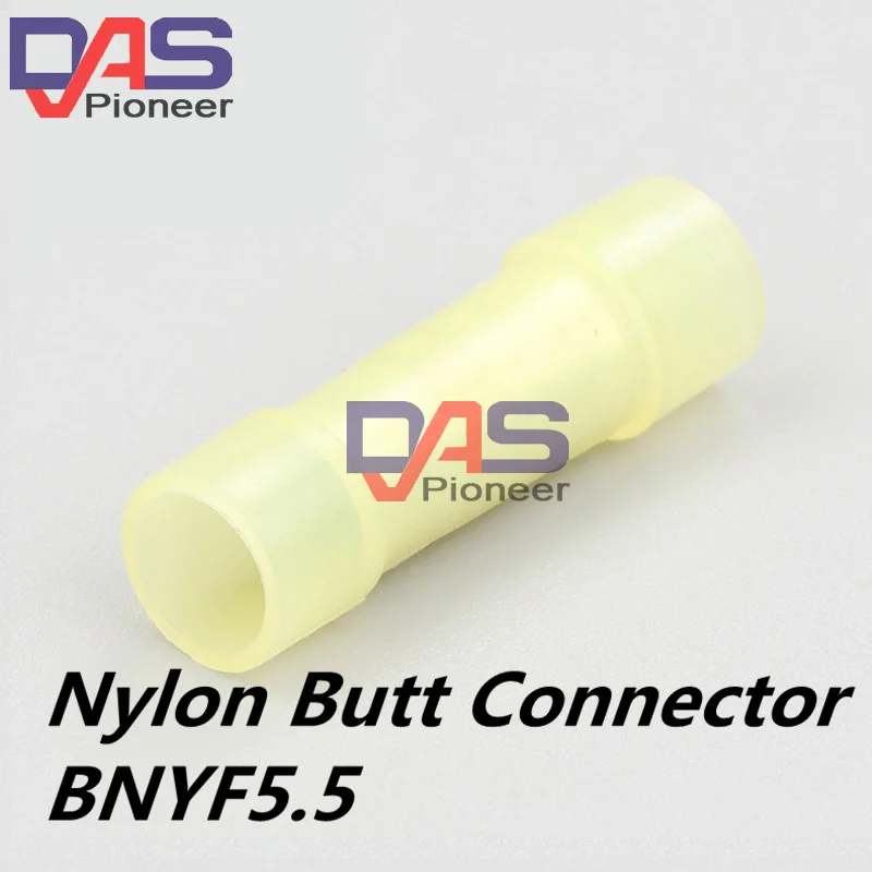 

BNYF 5.5 Yellow Nylon Insulated Butt Connectors & Terminal and Splices For 12-10AWG Wire