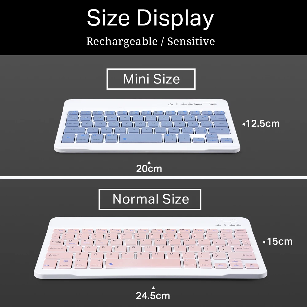 Bluetooth Keyboard For iPad Xiaomi Samsung Huawei Tablet Laptop IOS Android Russian Arabic Korean Portable Wireless Keyboard