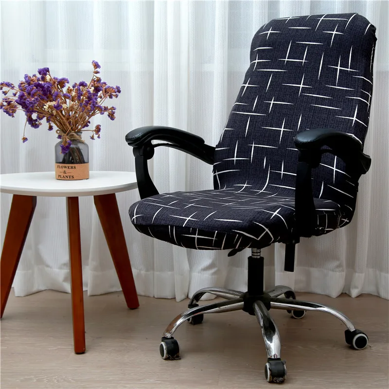 

Office Computer Chair Cover Stretch Spandex Home Anti-dirty Rotating Lift Armchair Seat Case Protector For Meeting Room Decor