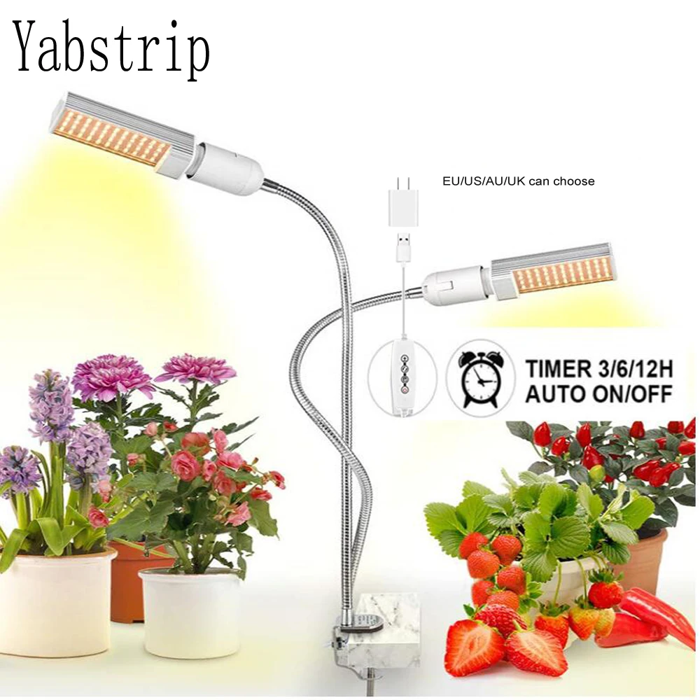 USB GEFÜHRTE Anlage Licht Gesamte Spektrum 45W DC 5V Flexible Wachsen Lichter Phyto Lampe Für Garten Haus Blume hydrokultur mit stecker Set