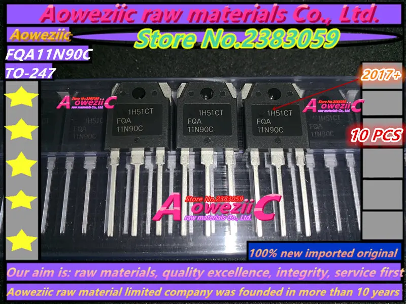 

Aoweziic 2017+ 100% new imported original FQA11N90C 11N90 TO-247 field effect transistor MOS fittings 11A 900V