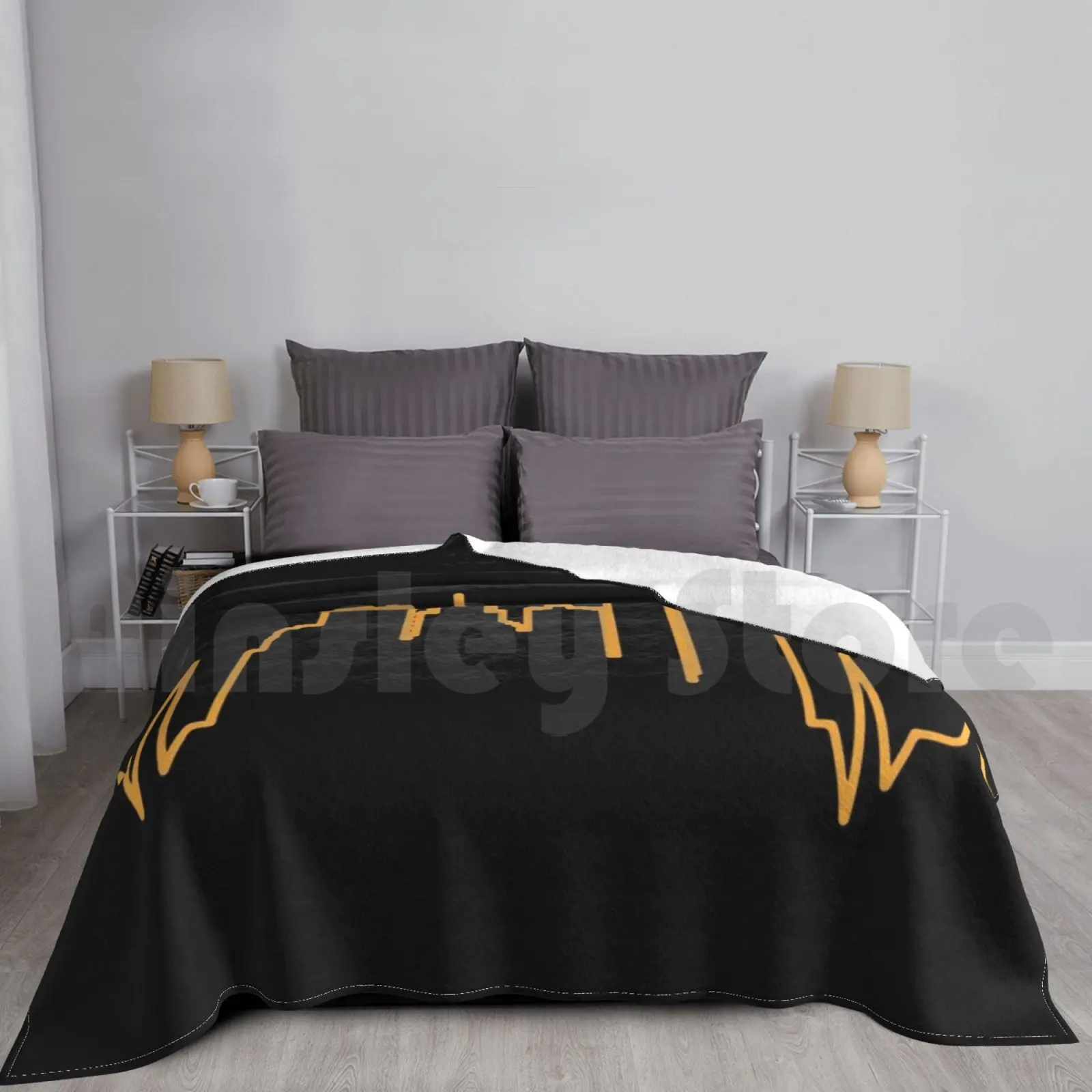 Its A Burgh Thing Blanket Fashion Custom 1041 Pittsburgh Yinzer Black And Gold Steel City City Of