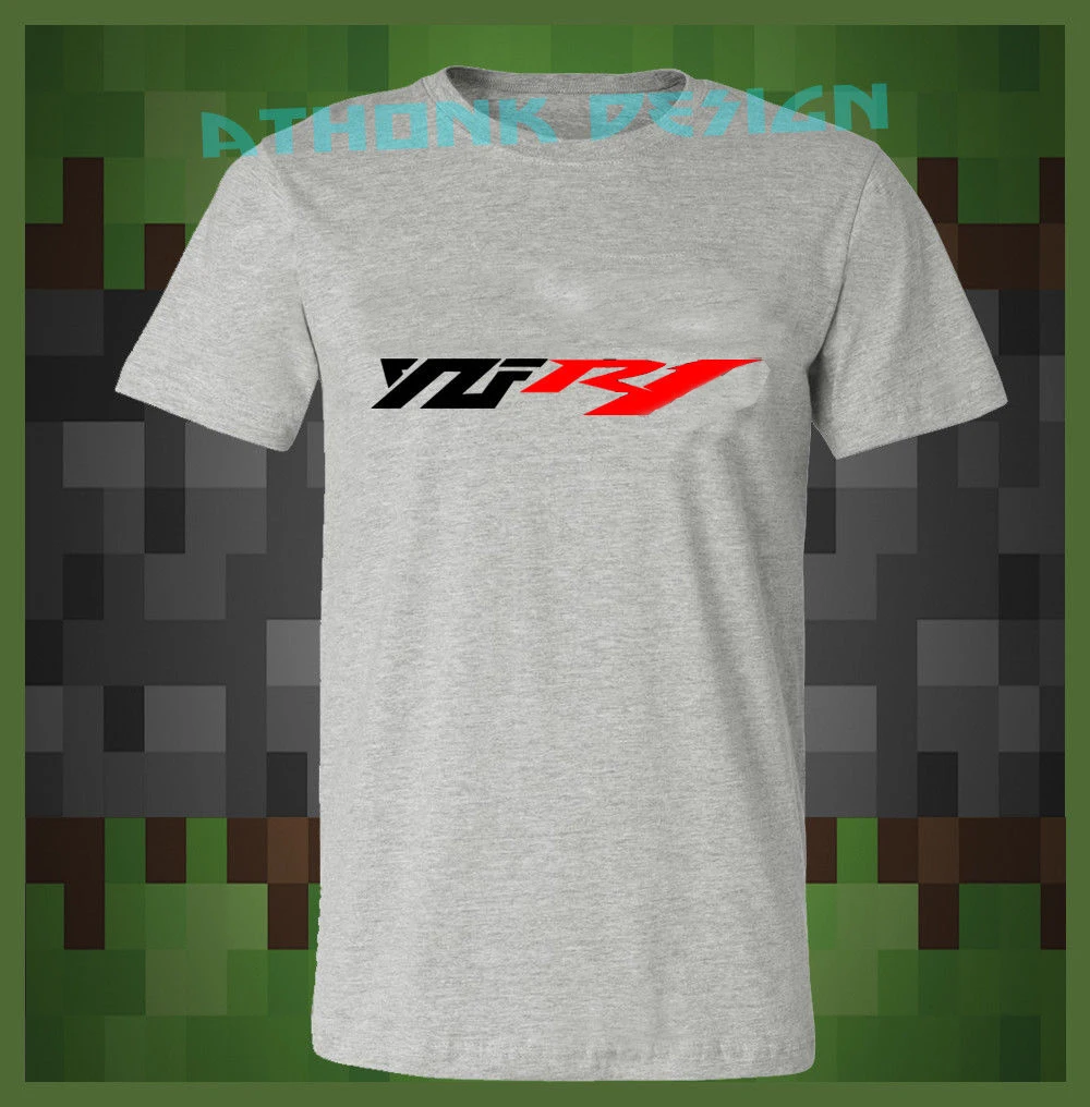 Print T-Shirt Mens Short Classic Japanese Motorcycle Fans SUPER SPORTER YZF R1 T-SHIRT O-Neck Hipster T-shirts