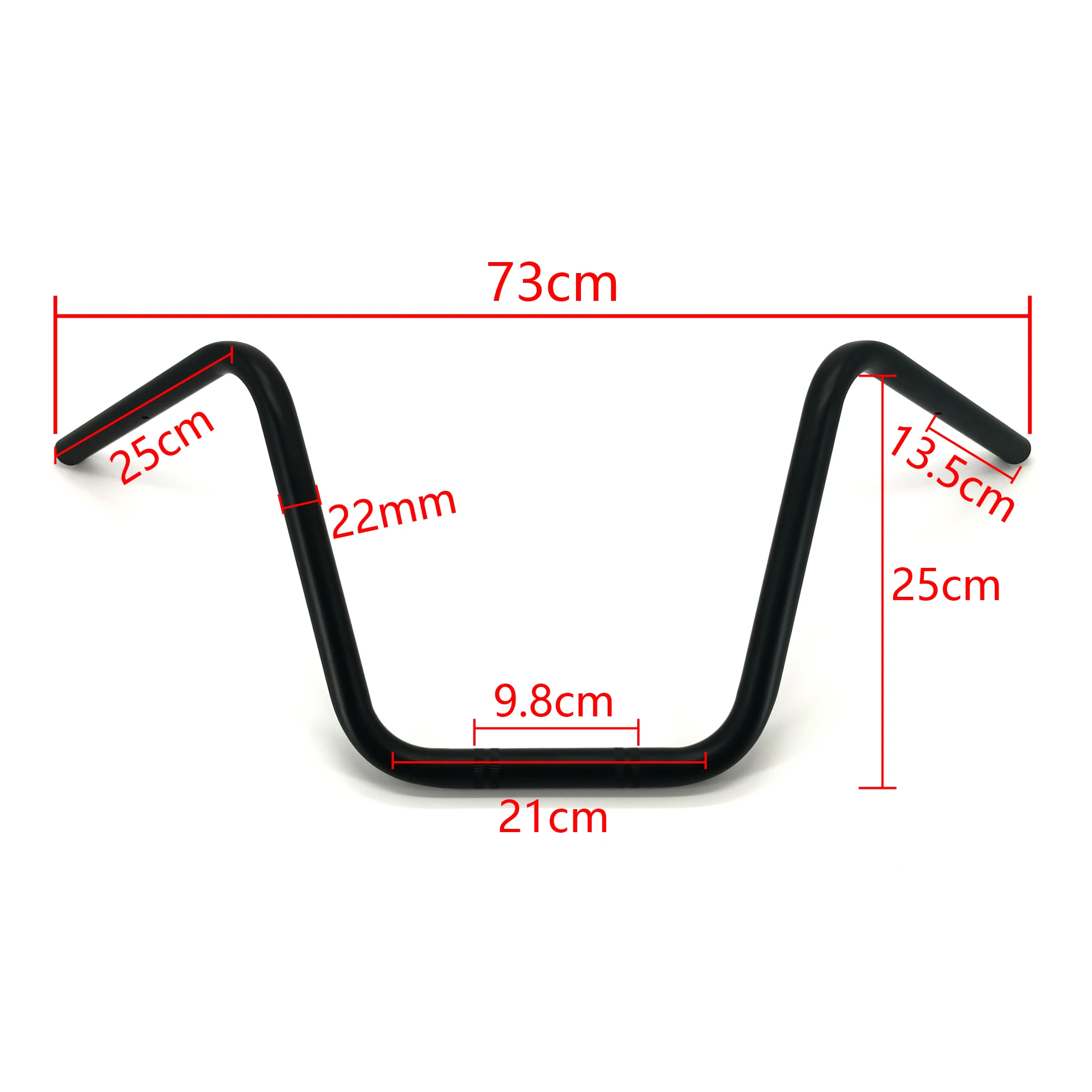 Retro Motorcycle 22mm Handlebar Super High Handle Bars 7/8\'\' Steering Wheel for Cafe Racer Dyna Chopper Bobber Cruiser Scooter