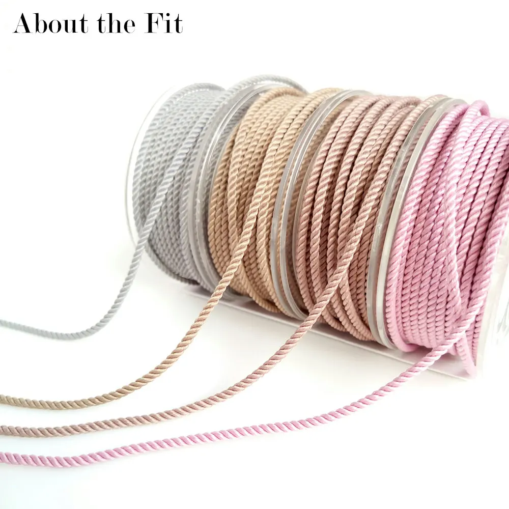 

About the Fit 1mm Milan Silk Cord 25M/Roll Beading Crafting Woven Lace Jewelry and Clothing Accessories Bracelet Necklace Making