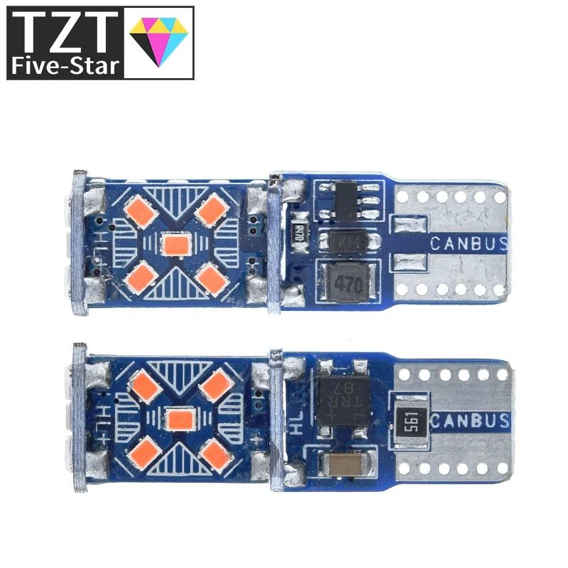 TZT T10 W5W Neue Superhelle LED-Leuchten WY5W 168 501 2825 Auto-Keilblitzlichter Seitenlampen Auto-Innenraumleuchte Leseleuchte Deckenlampe – Detail 8