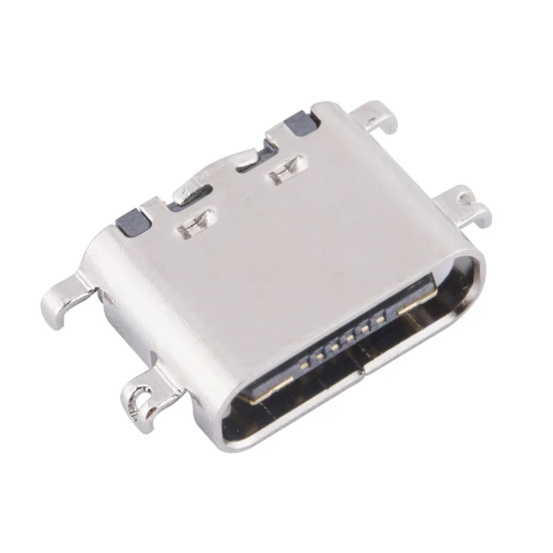 1.6mm USB 3.1 Type C 16 Pin SMT Socket Connector SMD 90 degree female connector For Mobile Phone Charging port Charging Socket