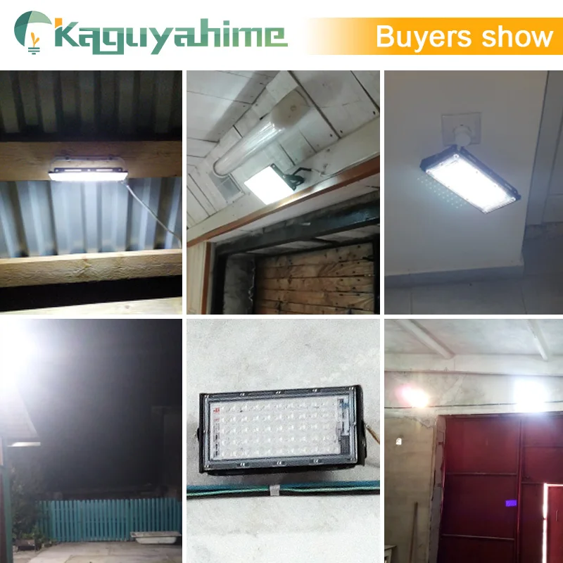 Imagem -06 - Kaguyahime-led Floodlight Spotlight Ip65 Lâmpada Impermeável Luz de Inundação ao ar Livre Jardim e Rua Lâmpada 50w 10w 220v