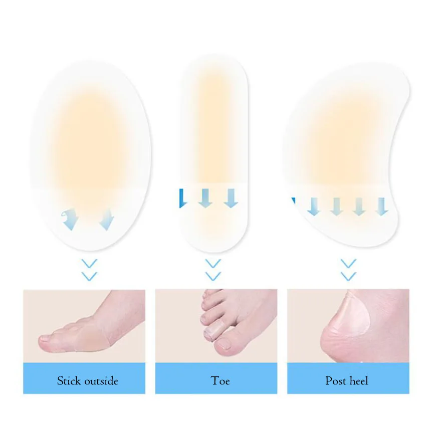 1 Máy Tính Chống Nước Vô Hình Gót Dán Móng Chân Chăm Sóc Bàn Chân Gót Vỉ Miếng Dán Chịu Mài Mòn Giày Chân Miếng Dán