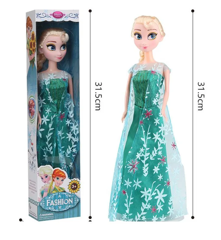 High Quality Boneca 30cm Elsa Doll Girls Toys Fever 2 Princess Anna And Elsa Dolls Clothes For Dolls Children