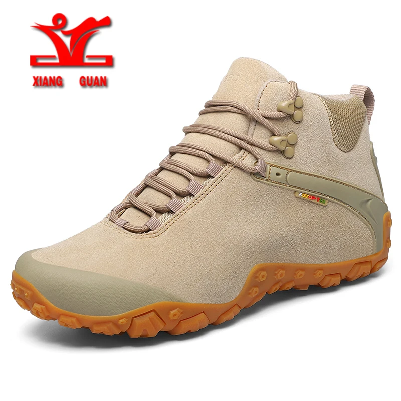 

XIANGGUAN 2021 NEW Waterproof Hiking Shoes Men Outdoor Sport Shoes Men Anti Slip Climbing Boots Men Trekking Shoes Women