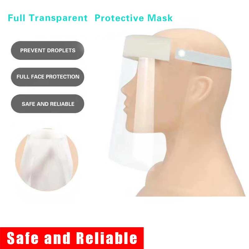 1-50 Pcs Dental Protective Face Shield 1Pc Detachable Face Shield 1 shelf Anti-Fog Dustproof Replacement Mask