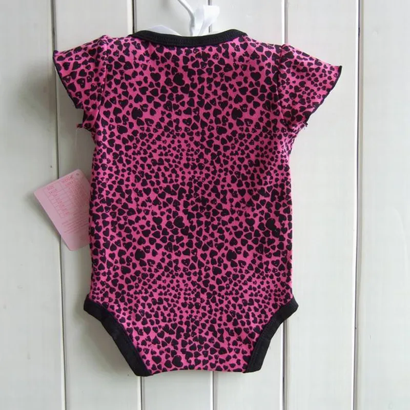 Skull Summer Infant Kids Girls Clothing Sets Bodysuits +Tutu Skirt + Headband 3 Piece Suits Leopard Baby Girl Clothes