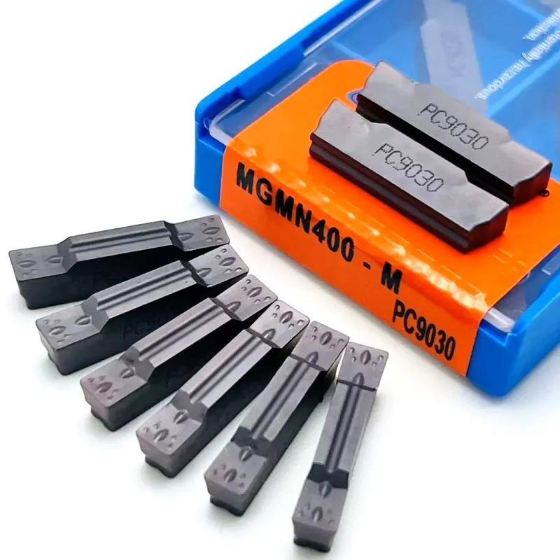 10 Chiếc MGMN150 MGMN200 MGMN300 MGMN400 NC3020 NC3030 PC9030 Làm Khe Carbide Lưỡi Dao Cắt Và Làm Khe Dụng Cụ MGMN300