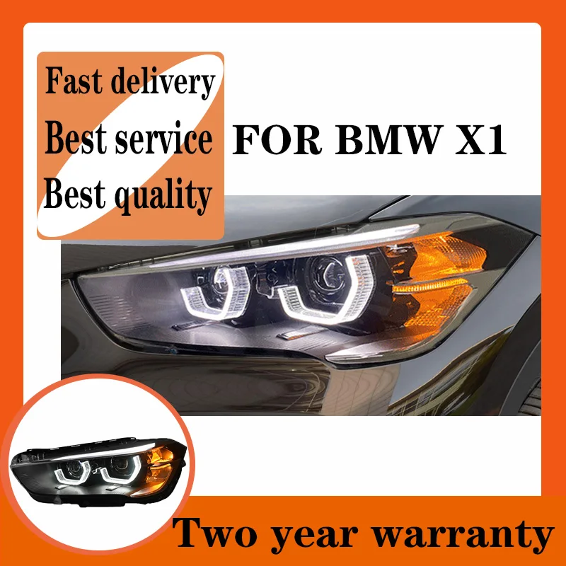 Car Styling Head Lamp for BMW X1 Headlights 2016-2019  All LED Headlight DRL Hid Bi Xenon Auto Accessories