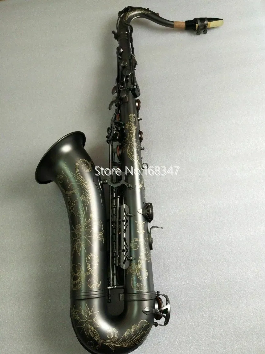 Hot Selling Brand Japanese SUZUKI Bb Tenor Saxophone Black Nickel Gold Surface Professional Instrument Musical With Mounthpiece